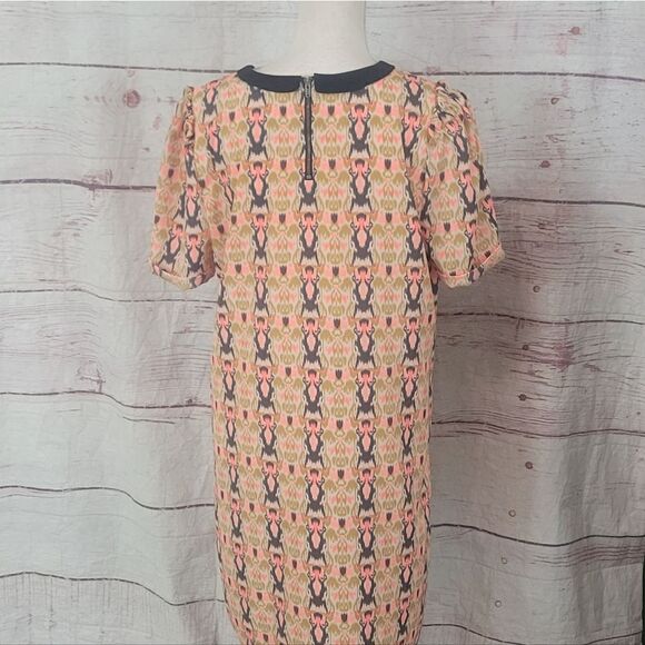 Maison Scotch Print Dress With Peter Pan Collar Size 10 - Picture 3 of 6